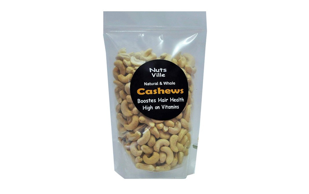Nuts Ville Natural & Whole Cashews    Pack  500 grams